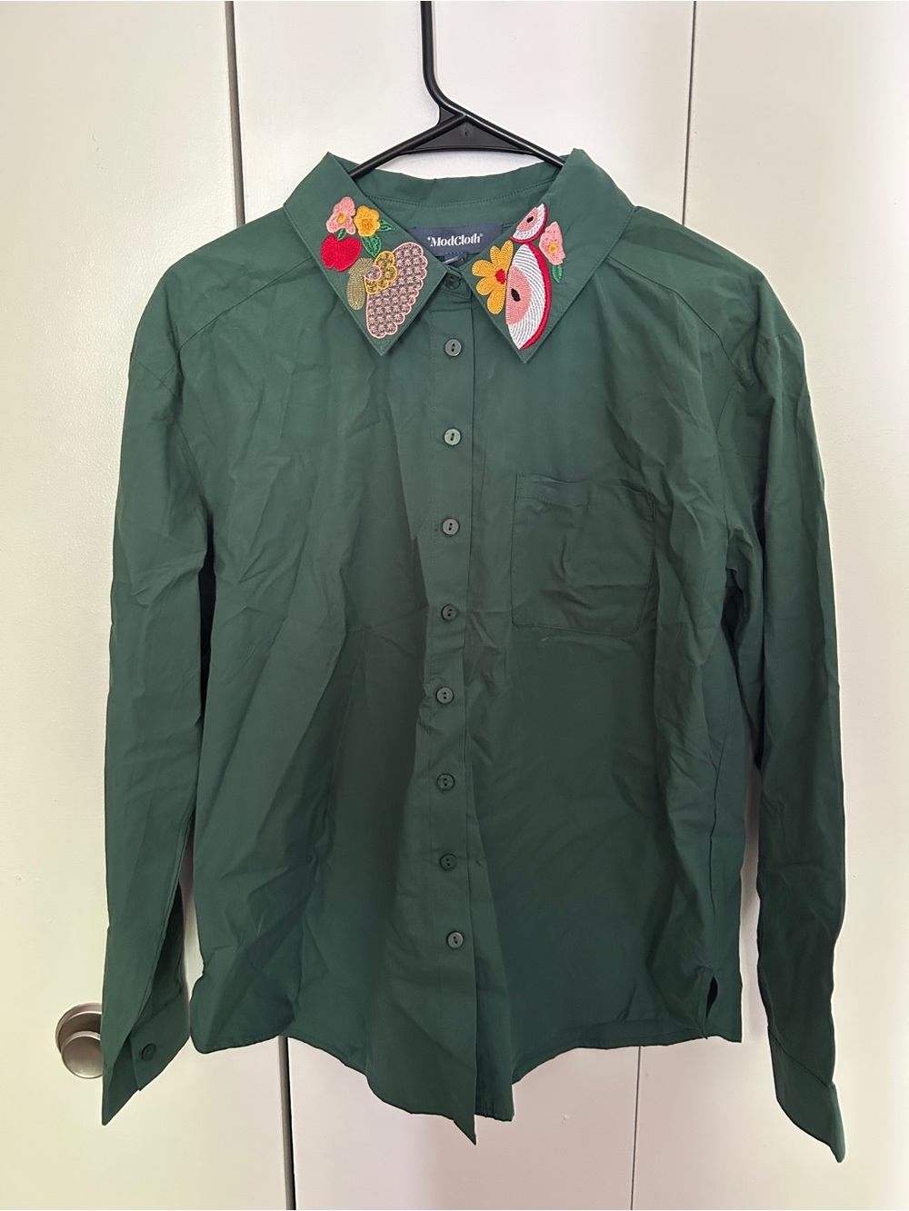 ModCloth embroidered button down